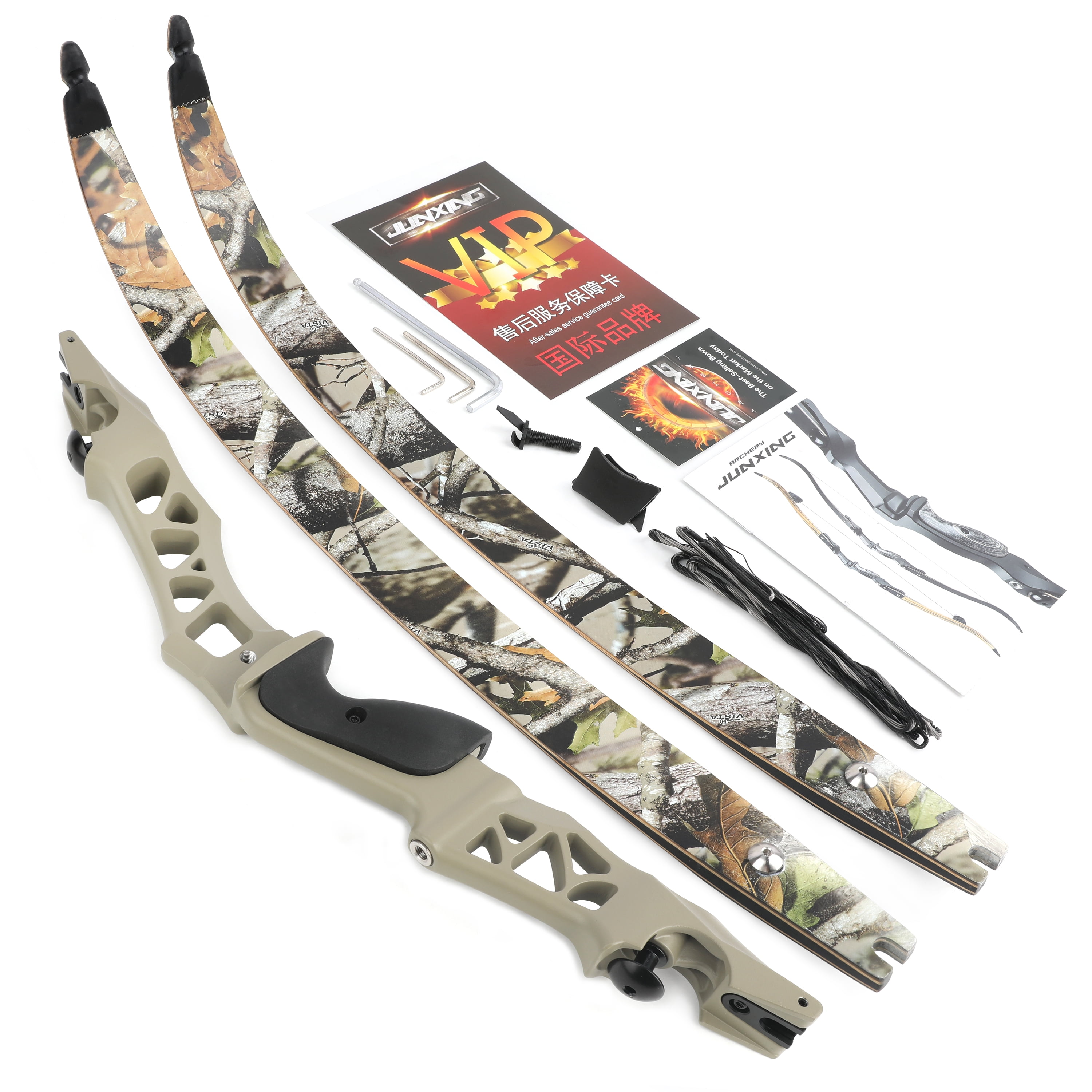 64 inch 30-60 lbs Outdoor Shooting Alloy Material Jungle Coating Hunting and Archery Adult Bow （grey 50lbs）