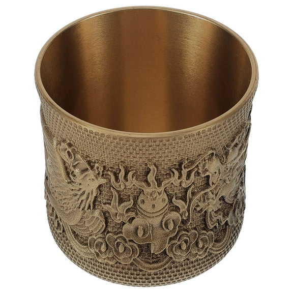 MOKKHNB Brass Tea Mug Brass Wine Glass Golden Copper 1Pack For Drinking