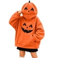 thumbnail image 6 of girls boys Halloween hoodie, kids Halloween party out hoodie, Long Sleeve Pullover Hooded Top with Front Pocket 2026 out kids, 6 of 7