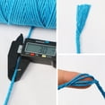 thumbnail image 3 of Namzi Cordón de macramé de 3 mm x 110 yardas, cuerda de algodón suave para macramé, suministros para manualidades, hilo de macramé para colgar plantas o colgar en la pared, color gris., 3 of 4