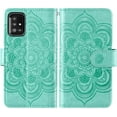 thumbnail image 6 of Compatible with Samsung Galaxy A51 5G/A 51 5G UW Verizon Wallet Case and Tempered Glass Screen Protector Flip Credit Card Holder Cell Phone Cover for Glaxay 51A G5 Gaxaly S51 Women Men Green, 6 of 15