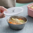 thumbnail image 1 of Boîte à Lunch à 2 Couches en Acier Inoxydable, Récipient à Lunch Chauffable au Micro-Ondes, Boîte de Rangement pour Aliments, Boîte Bento pour Écoliers, Employés de Bureau, Bol à Soupe, comme sur la Photo, 1 of 6