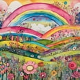 thumbnail image 2 of CafePress - Spring Rainbow - Tile Coaster, Drink Coaster Set of 4, 2 of 4