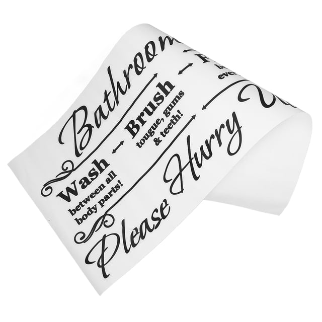 BRIGHTFUFU Pegatinas De Normas Para En Negro Con Material Impermeable Y Autoadhesivo