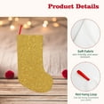 thumbnail image 4 of Salouo Gold Shiny Print Christmas Decorations Stockings 1 Pack 18'' Xmas Stockings Holiday Stocking Personalized Farmhouse Decor for Home Family Party Tree, 4 of 7