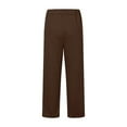 thumbnail image 4 of Simua Women's Solid Color Elastic Waist Wide-Leg Pants - Comfortable Casual Lounge Baggy Pants with Pockets, S-XXL, 4 of 5