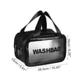 thumbnail image 2 of 1 Pc Bolsa de Maquillaje Grande Conveniente para Vacaciones, Camping y Viajes de Negocios Color Negro-M, 2 of 4