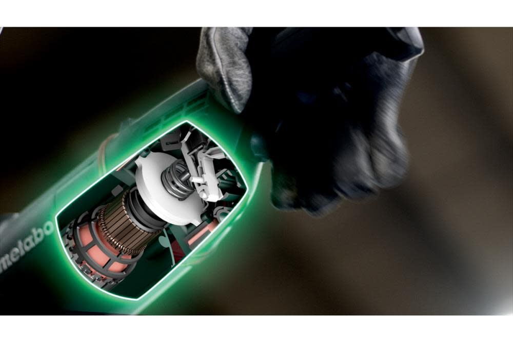 Metabo 7In Angle Grinder With Brake Non-Locking Paddle Electronics