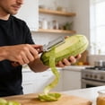 thumbnail image 4 of WUSUOWEI 1PC Stainless Steel Scallion Slicer,Advanced Functional Kitchen Vegetable Peeler,Heavy Duty Ergonomic Handle,Manual Vegetable Strip Cutter for Kitchen Prep,Kitchen Use,Veggie Peeler, 4 of 8