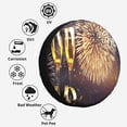 thumbnail image 6 of Kdxio Happy New Year for Tire Cover Wheel Protectors Tyre Covers Weatherproof Wheel Covers Universal Fit for Trailer Rv SUV Truck Camper Travel Trailers 14 inch, 6 of 8