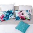 thumbnail image 2 of Benjara BM225218 Fabric Comforter Set with Floral Prints, Multi Color - Twin Size - 6 Piece, 2 of 3