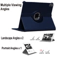 thumbnail image 3 of JYtrend Case for iPad Air 11-inch (M2 2024 6th Gen), iPad Air 5 /Air 4 10.9 Inch, Rotating Stand Smart Magnetic for iPad Air 6 5th 4th Generation A2588 A2589 A2316 A2324 A2072 A2325  (Navy Blue), 3 of 5