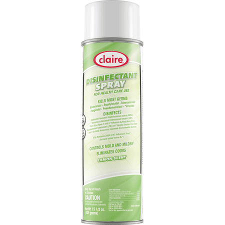 Sprayway-Claire 011 Lemon Disinfectant Spray - Hospital Use 15.5 oz