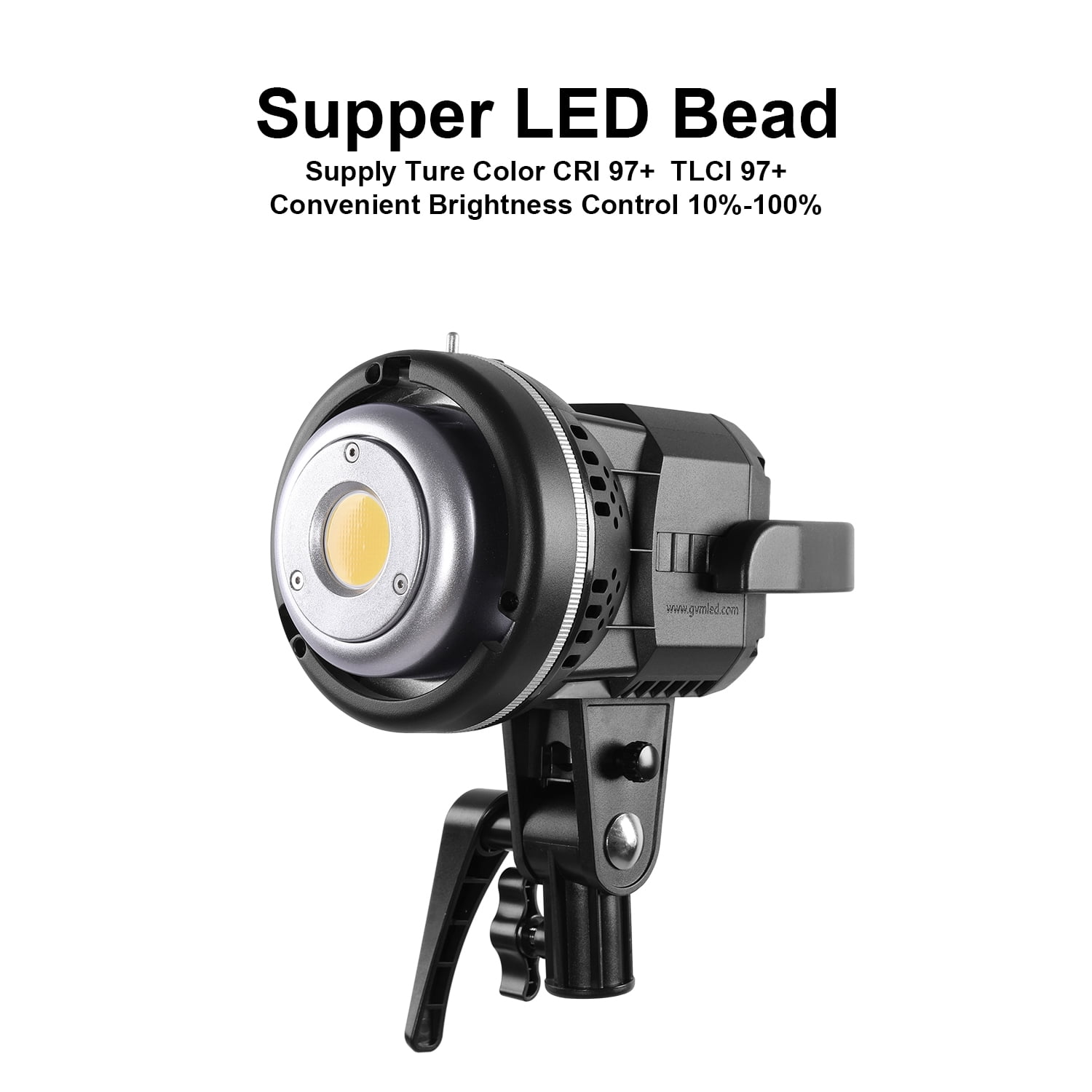 GVM 80W Video Light with Bowens Mount 5600K 13000Lux@0.5m Daylight Photography Lighting for Studio YouTube Video Recording Outdoor Shooting 2 PCS LED Continuous Video Light with Tripod