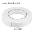 thumbnail image 2 of Unique Bargains Ruban Mousse PE Double Face 2.5mmx24mmx3m Adhésif Éponge 1 Rouleau, 2 of 5