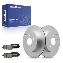 AutoShack 12.13" (308 mm) Rear Vented Brake Rotors Coated   Ceramic Brake Pad | Replacement for 2009-2022 Nissan Murano 2013-2020 Nissan Pathfinder 2014-2018 INFINITI Q50 | 6-PC Brake Kit | ArmorStop