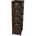 thumbnail image 2 of Oriental Furniture Natural Fiber Occasional Chest, 5 Drawer, 2 of 5