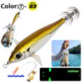 thumbnail image 3 of Se Señan 83 Mm Luminosa Nocturna Calamar Lámpara Pesca Gancho Doble Pescado Sepia Que Atrae en Forma Pez Realista para Calamares Pulpo, 3 of 9