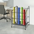thumbnail image 2 of Mobile Blueprint Holder Storage Organizer, Paper Rolls Organizer, Floor Storage Rack, Roll Dsplay Rack for Posters, Maps, Papers, 2 of 15