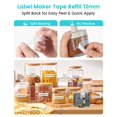 thumbnail image 3 of Cinta para etiquetadora Airmall TZe-231, 12 mm, laminada, blanca, paquete de 4, 3 of 8