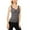 Grey, variant on Women's Thermal Underwear Top Built-In Bra V-Neck Sleeveless Lined Winter Vest Comfortable Layering Base Layer