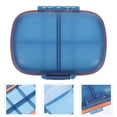 thumbnail image 5 of Pastillero semanal de viaje, dispensador de medicamentos semanales, pastillero para suplementos médicos, color azul cielo., 5 of 5