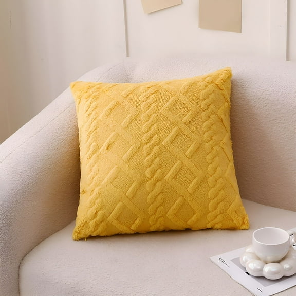 LAMIRO Decorative Throw Pillows 18x18" for Couch Bed Sofa,Farmhouse Fall Home Decor,Ultra Comfortable Plush Geometric Patterned Cushion 45x45 cm