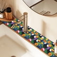 thumbnail image 2 of Yayeee Faucet Mat for Kitchen Sink 14.7" Diatomite Long Splash Guard Pad, Colorful Toucans Pattern, 2 Pack, 2 of 7
