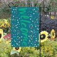 thumbnail image 2 of SKYSONIC Welcome Colorful Dots Double-Sided Printed Garden House Sports Flag - 12x18in Polyester Decorative Flags for Courtyard Garden Flowerpot, 2 of 2