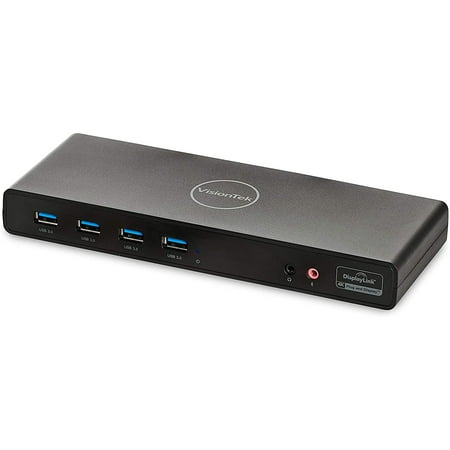 UPC: 0784090036254 | VisionTek Universal Docking Station Dual Monitor  Black