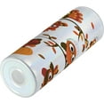 thumbnail image 2 of Thanksgiving 20 Oz Skinny Tumbler, Various Owl Cartoon Style Fall Autumn Branch Pilgrim''s Hat, Leak-Proof Straw Lid and Brush Vacuum Insulated for Outdoor Use, Brown Orange, 2 of 6