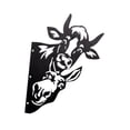 thumbnail image 4 of Adorno de jardín de metal 2D con silueta negra versátil y moderna. Vaca y burro, 4 of 8
