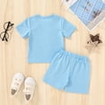 thumbnail image 4 of Younger Tree Baby Boy Summer Clothes Short Sleeve Smile Short Sets 1st Birthday Gifts for Boy for 18-24 Months, 4 of 8