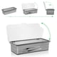 thumbnail image 2 of Xiao Hua Bandeja para cubiertos, tapa para guardar cubiertos, cajón, soporte de cocina, caja de almacenamiento, color gris, 2 of 5