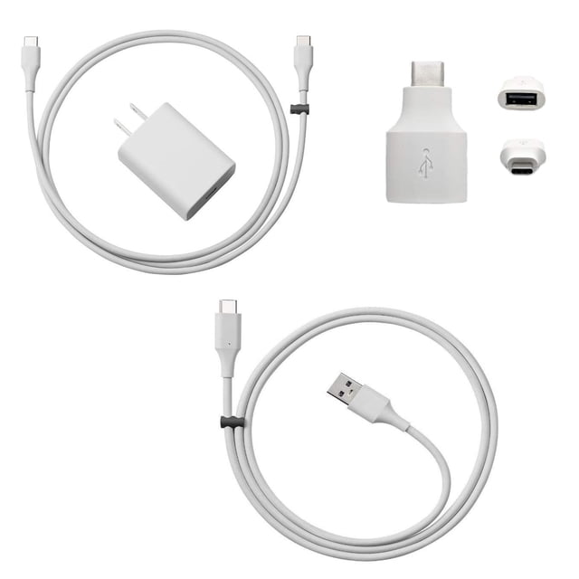 Google Cargador Oficial para Pixel 3 y Todos los Teléfonos Pixel, Paquete de Cable de Carga Android con Carga Rápida Cargador de Pared Google de 18 W: Carga Cualquier Teléfono USB-C 4 Artículos