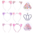 thumbnail image 3 of 6 piezas de orejas de gato para el pelo, diadema para niñas, bandas para el cabello, decoraciones para fiestas, diadema, 3 of 7