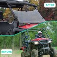 thumbnail image 4 of Kojem Full Windshield Front Clear Vented 3/16" Windscreen for 2015 2016 2017 2018 2019 2020 2021 Honda Pioneer 500, 4 of 13