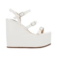 thumbnail image 2 of Sandalia De Plataforma Drillo Para Mujer Color Blanco Platonia  LORETA-02-BLANCO, 2 of 8