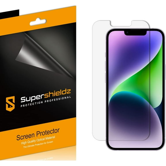 (3 Pack) Supershieldz Designed for iPhone 16e/ iPhone 14/ iPhone 13/ iPhone 13 Pro (6.1 inch)Screen Protector, High Definition Clear Shield (PET)