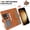 Brown, variant on ELEHOLD For Samsung Galaxy S26 Ultra Wallet Case with Magnetic Detachable Back Cover, PU Leather Shockproof TPU Card Pocket Cash Slot Cover Wireless Charging Compatible,Black