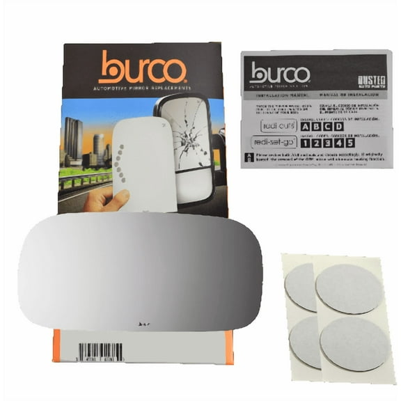 Fits 06-10 Lucerne Left Driver Mirror Glass Lens w/Adhesive USA Non Heat