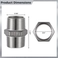 thumbnail image 4 of Niple hexagonal Timcorr 3/4 macho x 3/4 macho 4 piezas acero inoxidable 304, 4 of 6