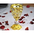 thumbnail image 4 of Arabia Incense/Bakhoor Burner (Mabkhara) -Oud Burner, Metal,Tray Inside 5 inch Tall (Golden), 4 of 4
