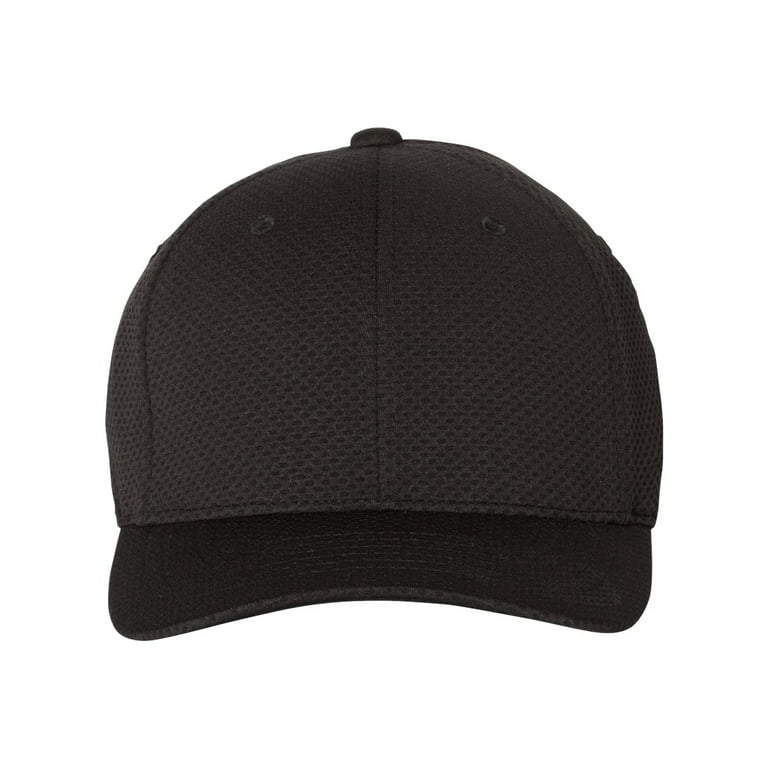 & 3D Dry Hexagon Flexfit Cap - BLACK Jersey - Cool S/M