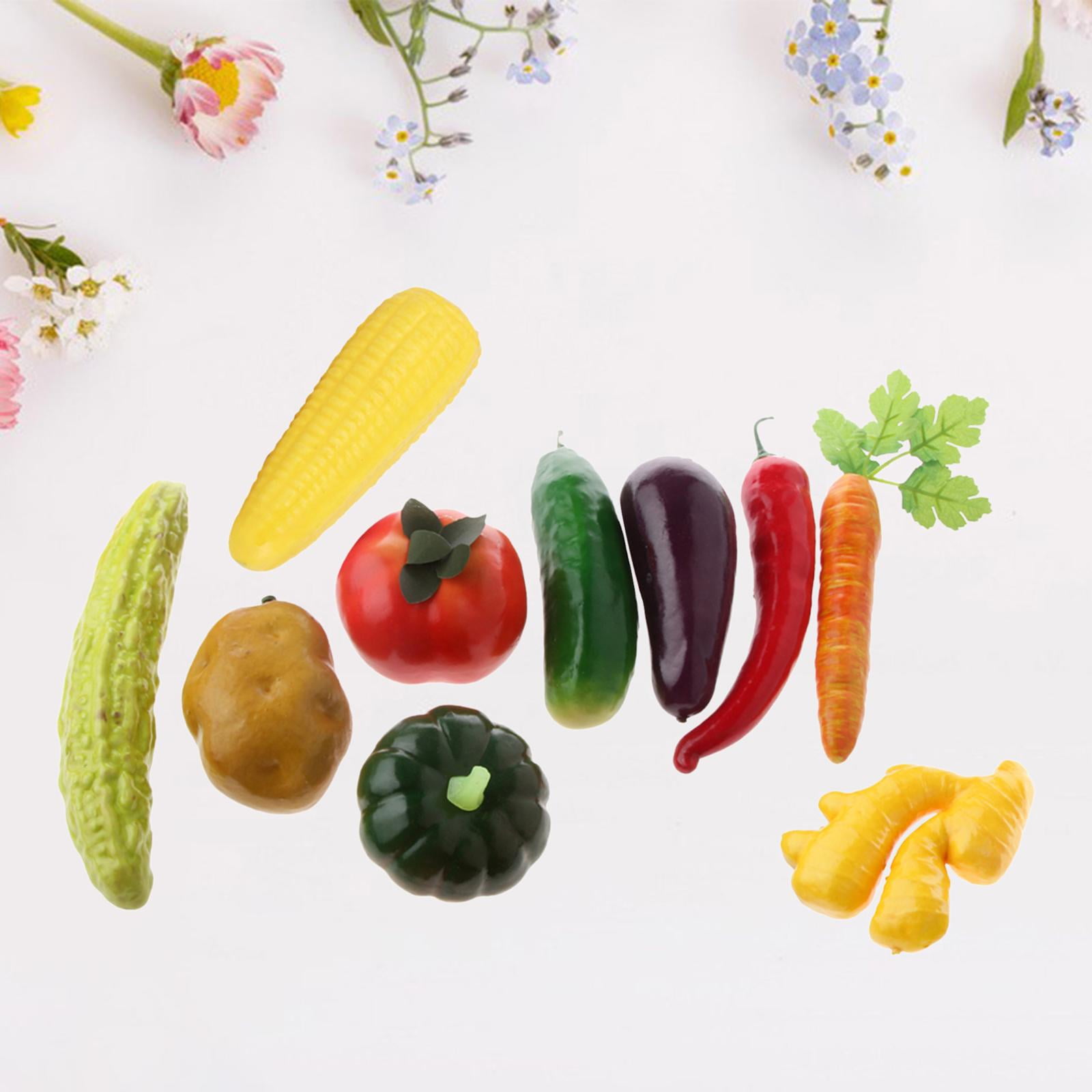 20Pcs Artificial Vegetables Fruits Home Store Display Photography Prop 