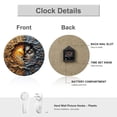 thumbnail image 3 of Wall Clock Decorative - Fantasy Moon And Sun Face Print 2D Vintage Wall Clocks Battery Operated Silent Non-Ticking for Bedroom, Living Room, Kitchen, Office, Classroom, 10 Inch, 3 of 7
