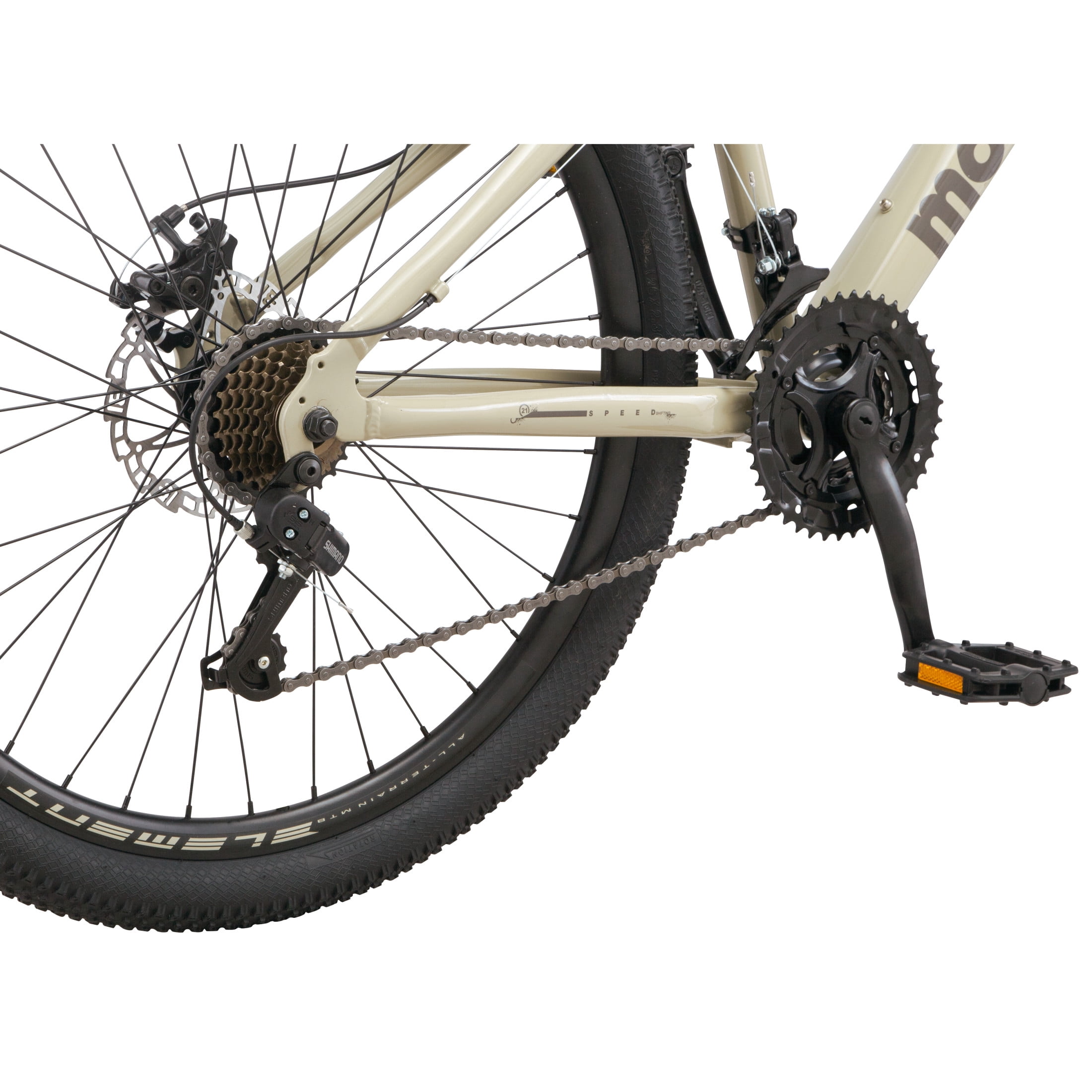 Mongoose Grafton Mountain Bike, 26 Inch Wheel, 21 Speeds, Tan