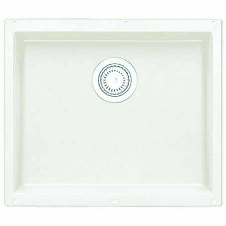 Blanco 513426 PRECIS 20-7/8" Large Bowl SILGRANIT Sink White