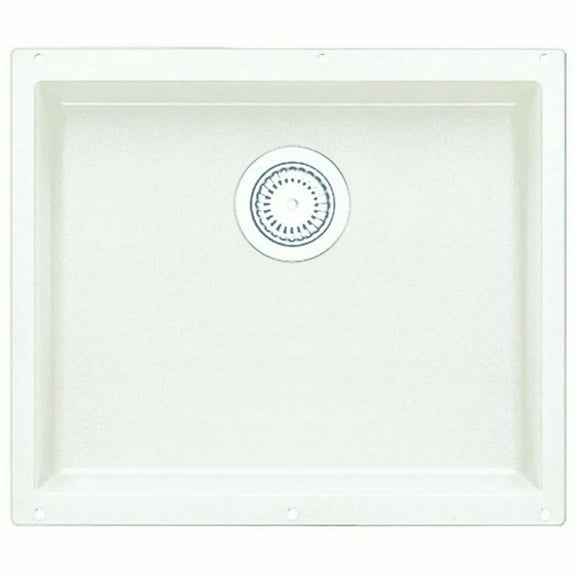 Blanco 513426 PRECIS 20-7/8" Large Bowl SILGRANIT Sink White