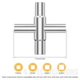 thumbnail image 2 of AEVXKHI 2PCS 4 Way Sillcock Key Wrench, Zinc Alloy Water Utility Key, Compatible with 1/4inch 9/32inch 11/32inch Plumbers Handle Sillcock Spigot Wrench for Faucet Spigot Cabinet, 2 of 8